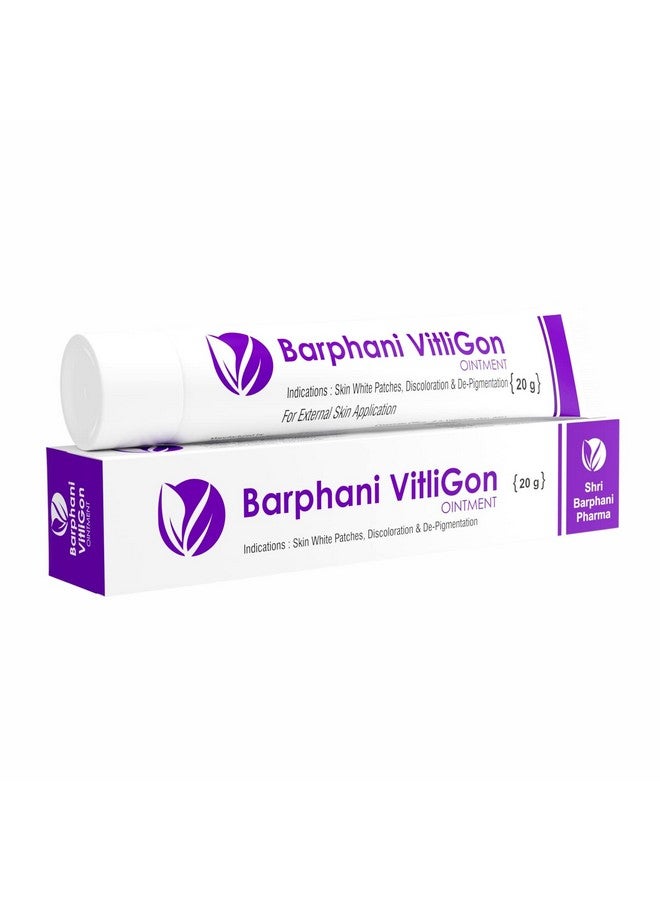 Barphani VitliGon -100% Natural Ayurvedic Vitiligo Cream Super Effective on Vitiligo White Patches Discoloration of Skin Safed Daag Leukoderma 120g - Image 1