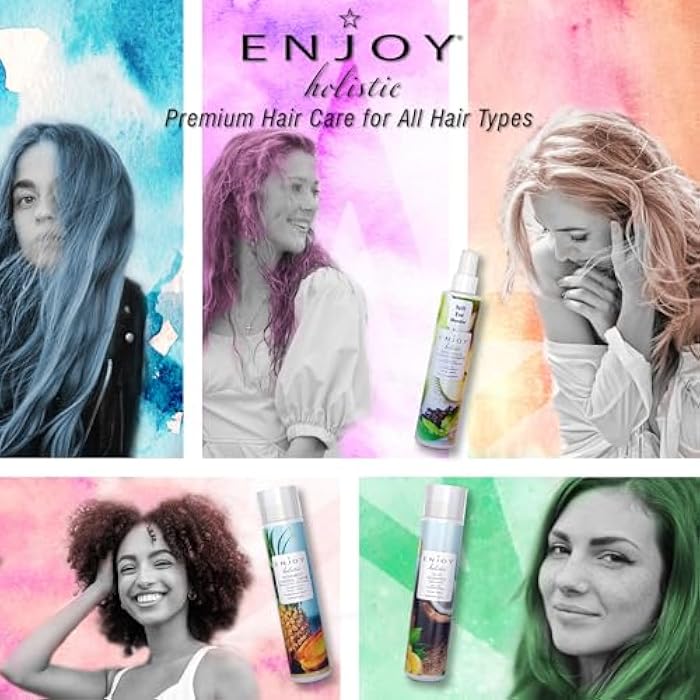 Enjoy Holistic Volume Conditioner - Lightweight Volumizing Conditioner for Fine Hair - Sulfate, Silicone & Paraben Free - Adds Body, Shine & Weightless Moisture - 33.8 Fl Oz - Image 3