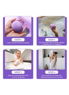 BODY & EARTH Bath Bombs Gift Set for Women, BODY & EARTH 10 X 3.5 oz Essential Oils Lavender Handmade Birthday Gift Idea for Family, Women, Men, Mothers Day Gifts for Mom  - Image 4