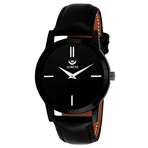 LORENZ Mens Gift Box Combo Set of Black Watch, Wallet & Sunglasses - Image 3
