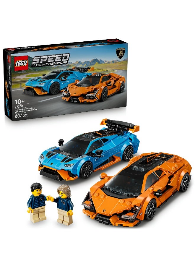 LEGO Speed Champions Lamborghini Revuelto & Huracán Sto 77238 Toy Building Set - Image 1
