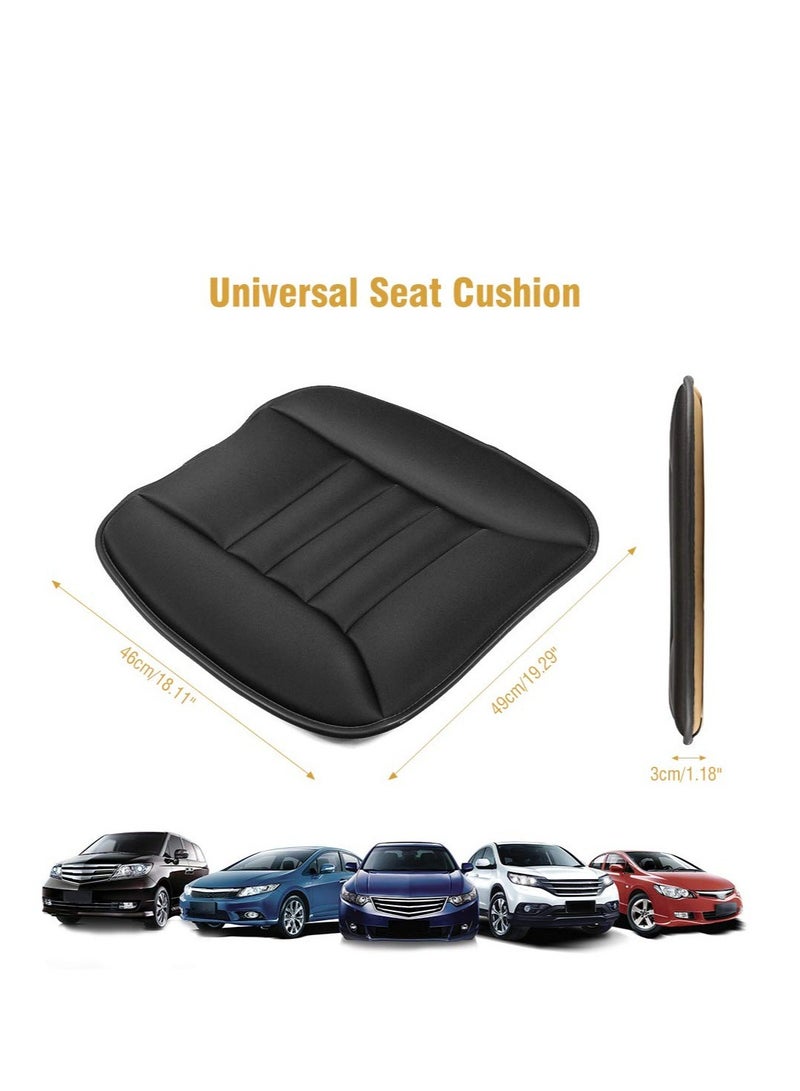 KASTWAVE Premium Car Seat Cushion, Comfort Memory Foam Driver Seat Cushion, Lower Back Pain Relief, Suitable for Car Seat Driver, Office Chair (Black) - Image 5