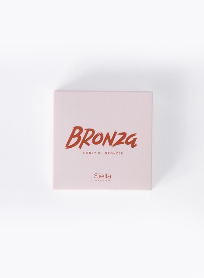 Siella Beauty Bronza Honey 01 BRONZER For Face Makeup 12Gm Made In Italy - Image 2