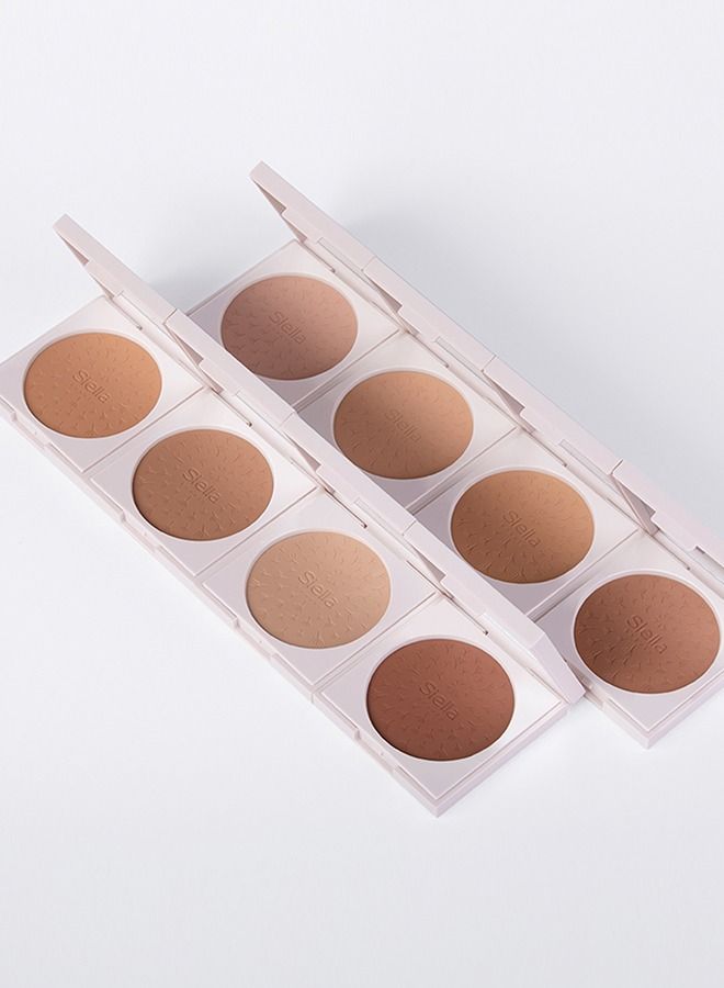 Siella Beauty Bronza Honey 01 BRONZER For Face Makeup 12Gm Made In Italy - Image 4