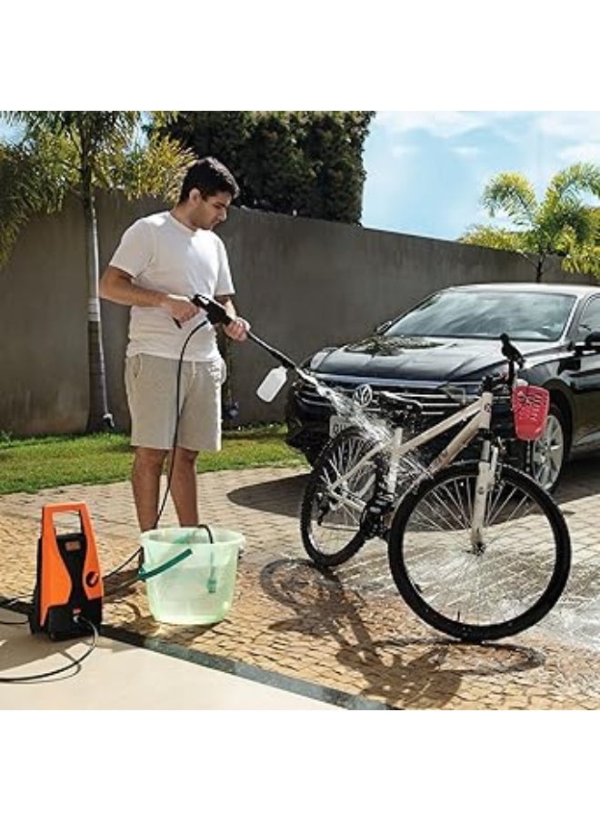 BLACK+DECKER Pressure Washer - 1300W - Orange Black PW1450TD-B5  - Image 3