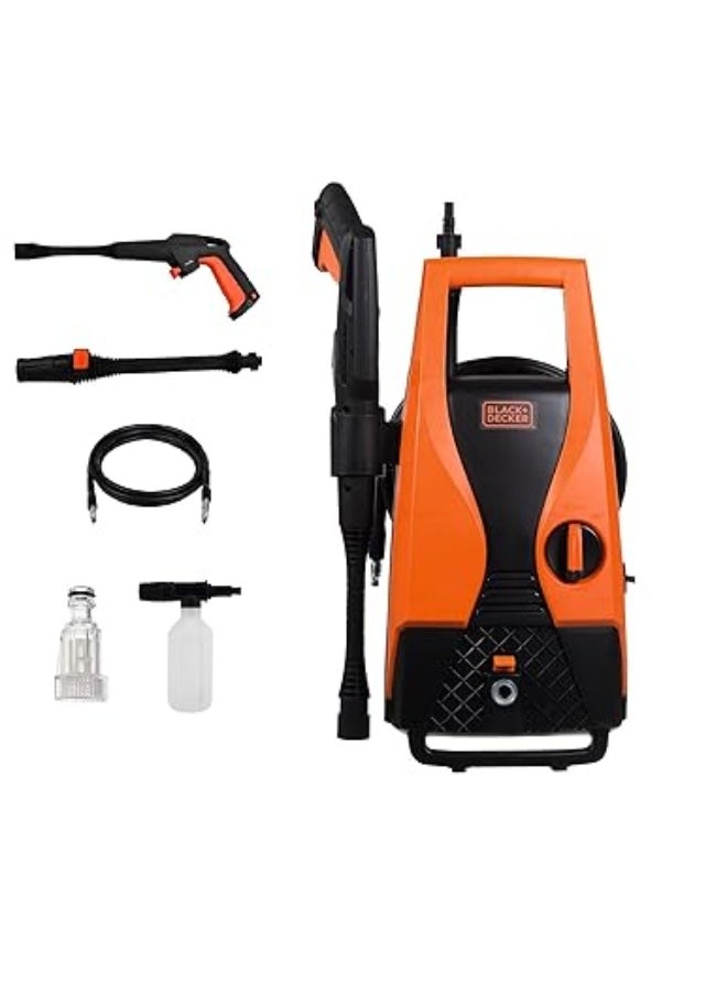 BLACK+DECKER Pressure Washer - 1300W - Orange Black PW1450TD-B5  - Image 1