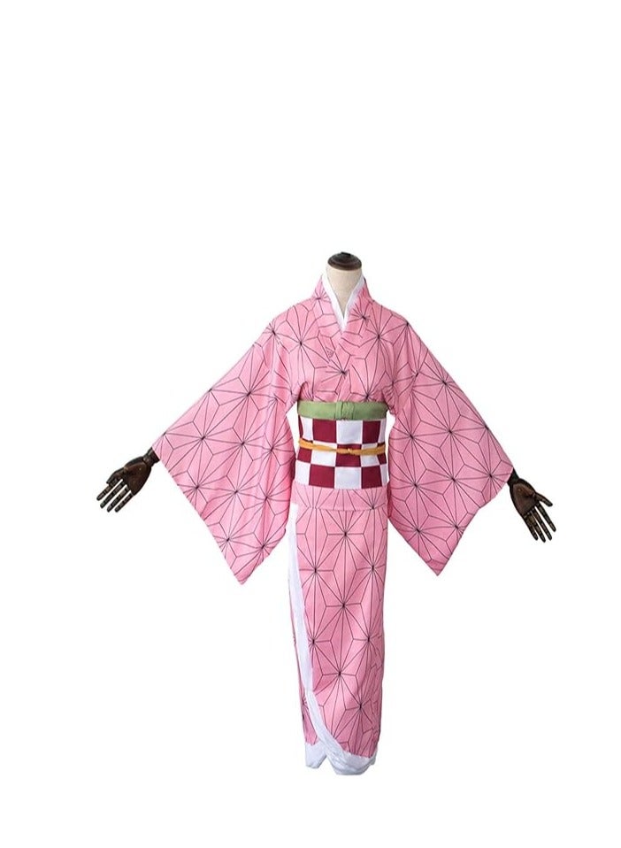 Cosplay Demon Slayer: Kimetsu no Yaiba Kobe Uchisako Costume Wearing Kimono Full Cosplay Costume (Size XL) - Image 5