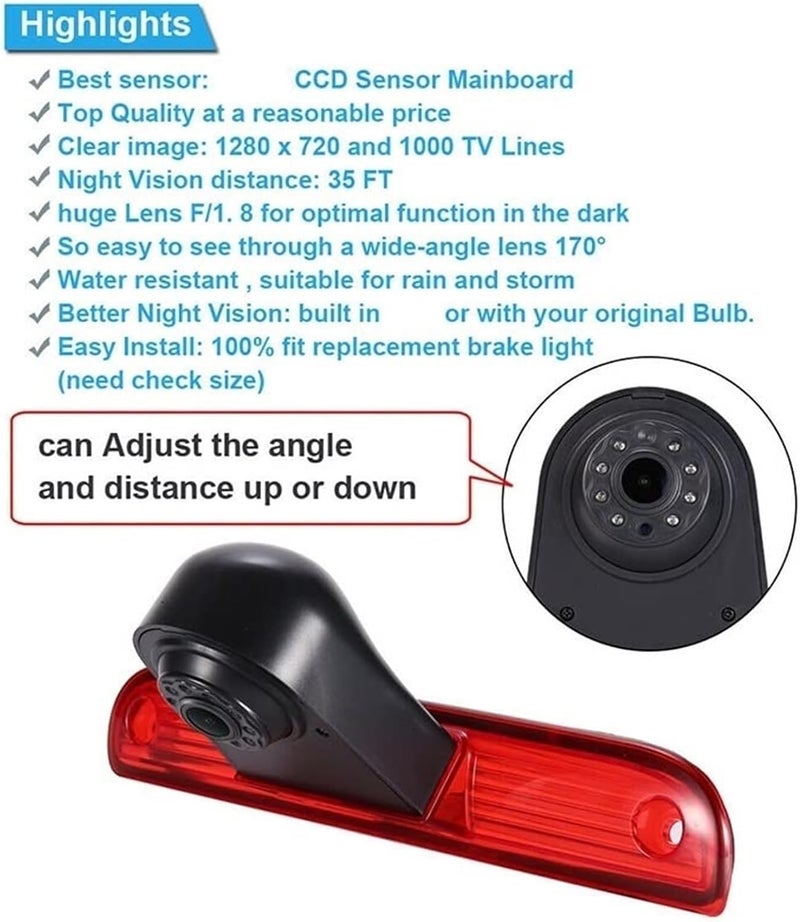Vuzmode High Brake Light Reversing Camera - Image 5