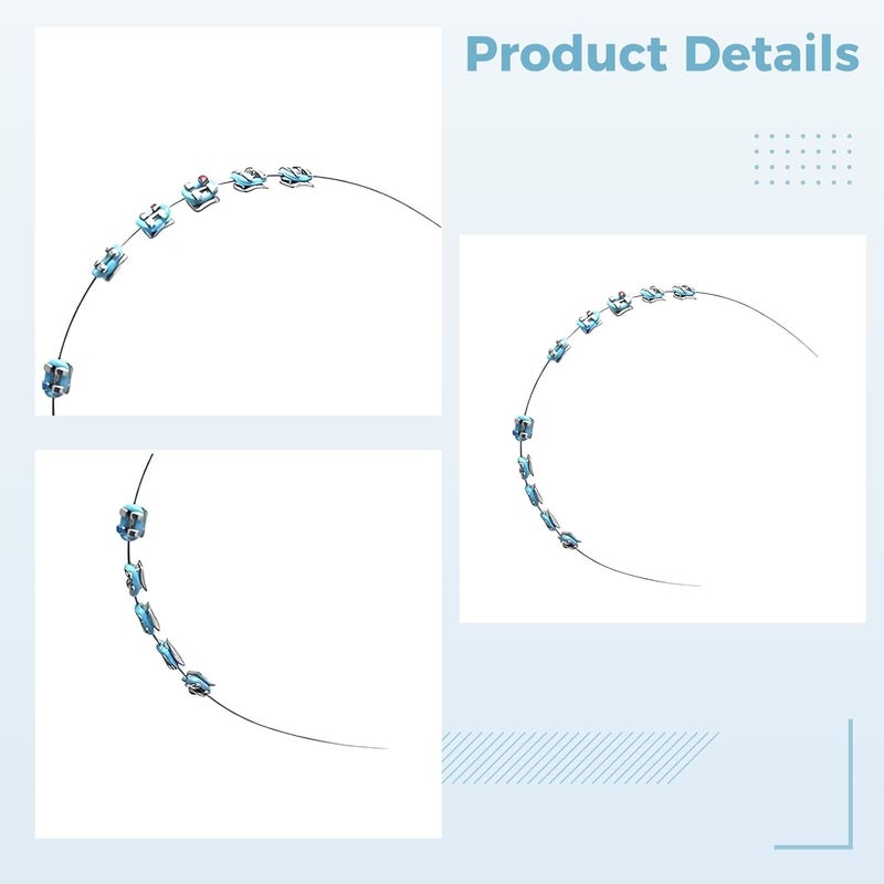 Decorative Braces: Blue Temporary Tooth Decoration - Image 3