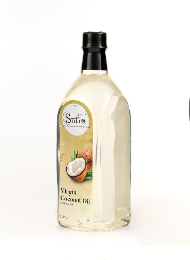 SUTRA Extra Virgin Coconut Oil 1L | Cold Pressed | Edible Grade | Hair & Skin Care Oil | Pure Tenginakayi Enne - Image 3