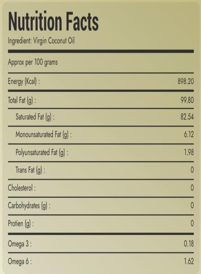 SUTRA Extra Virgin Coconut Oil 1L | Cold Pressed | Edible Grade | Hair & Skin Care Oil | Pure Tenginakayi Enne - Image 5