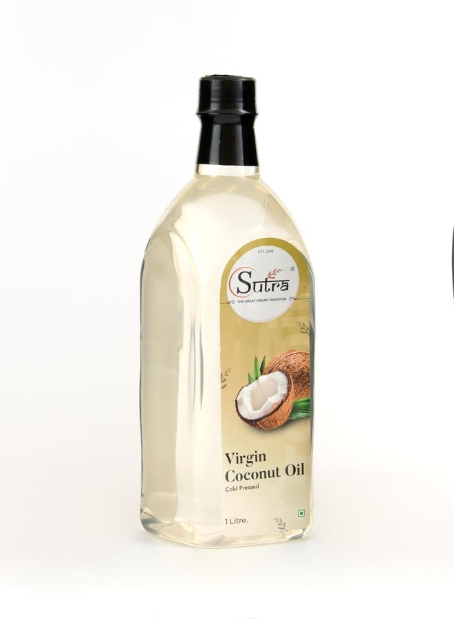 SUTRA Extra Virgin Coconut Oil 1L | Cold Pressed | Edible Grade | Hair & Skin Care Oil | Pure Tenginakayi Enne - Image 4