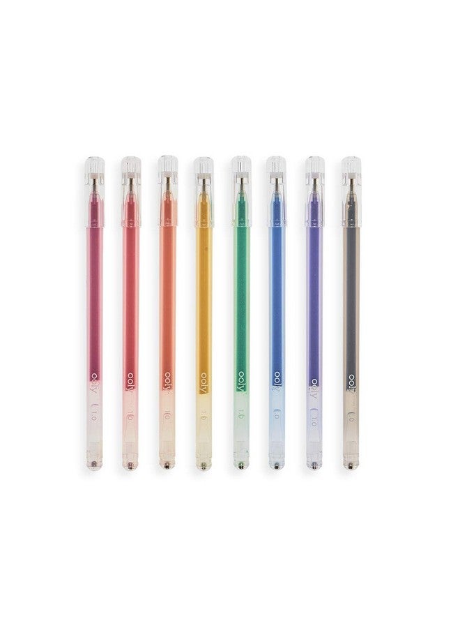 أولي مجموعة أقلام جل لامعة من Radiant Writer'S مكونة من 8 أقلام - أقلام لامعة للأطفال والكبار ولوازم فنية ولوازم مكتبية [8 أقلام جل لامعة] - Image 2