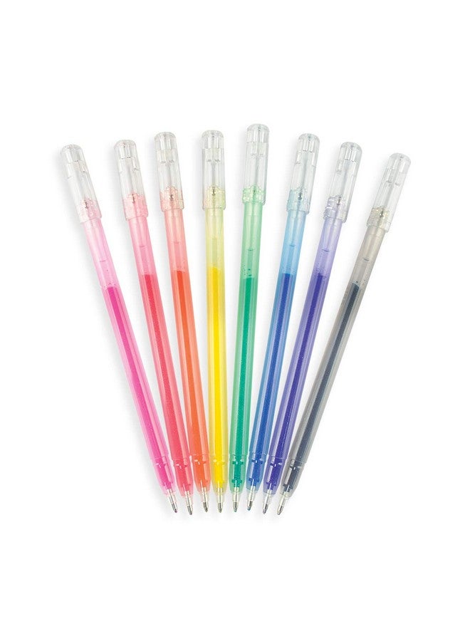 أولي مجموعة أقلام جل لامعة من Radiant Writer'S مكونة من 8 أقلام - أقلام لامعة للأطفال والكبار ولوازم فنية ولوازم مكتبية [8 أقلام جل لامعة] - Image 4