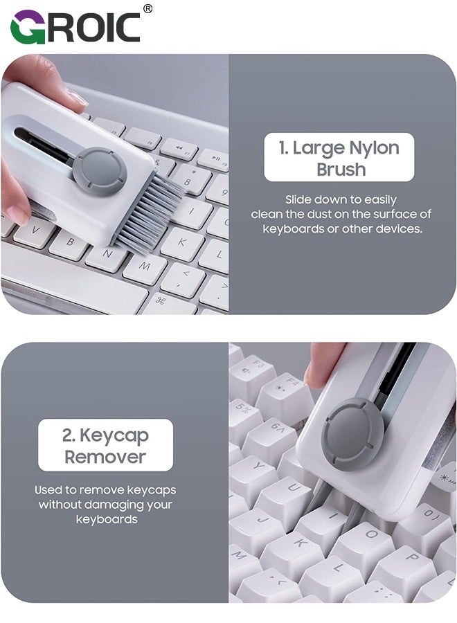 GROIC Laptop Screen Keyboard Cleaner Kit for Computer Macbook Airpod Phone iPhone Pro, Multifunctional Cleaning kit, Electronic Earbud Pen Brush Tool iPad, iPod, Headphone, Tablet,TV Camera Len  - Image 3