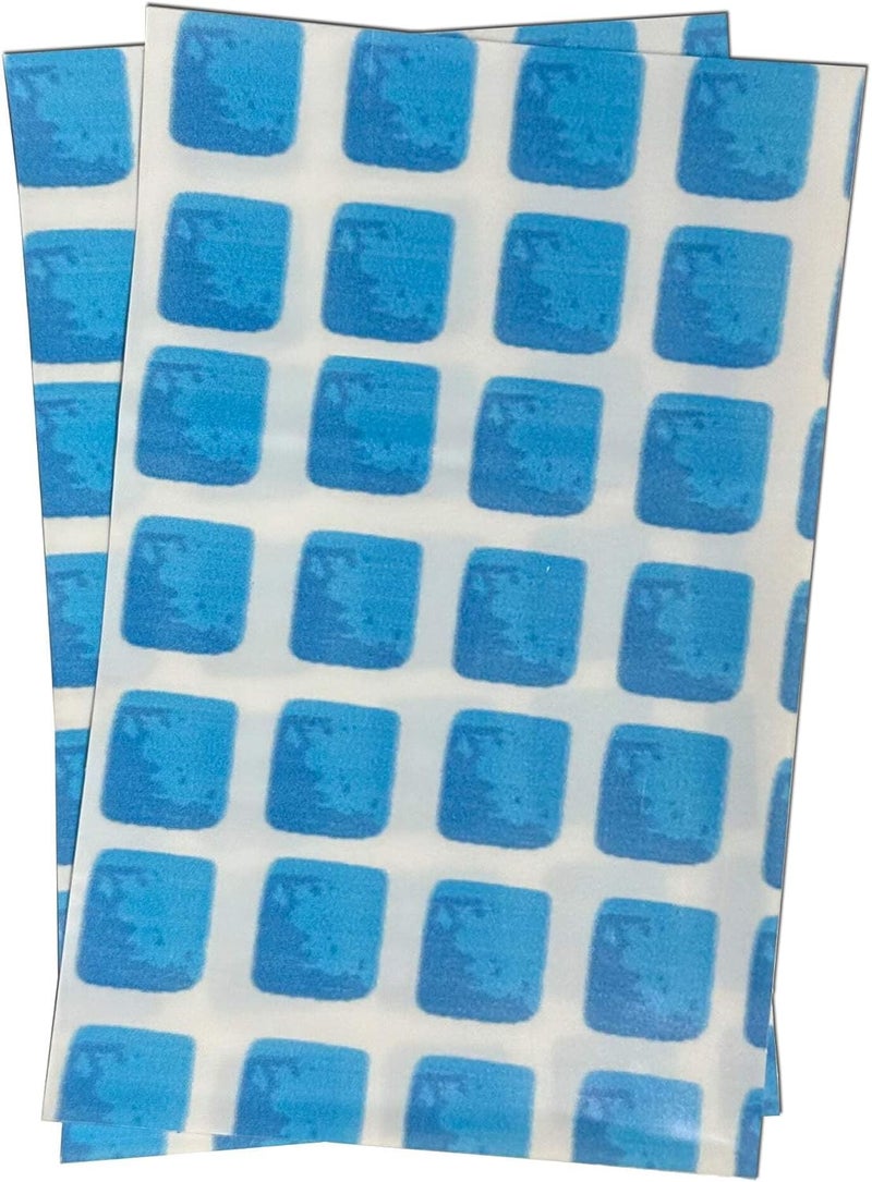 Pool Above Ultra Frame Pool Liner Repair Kit | Durable Vinyl Glue with Option of Glue-Down or Peel-and-Stick Blue Pool Print Patches for Reliable Repairs Peel and Stick Pool Print - Image 1