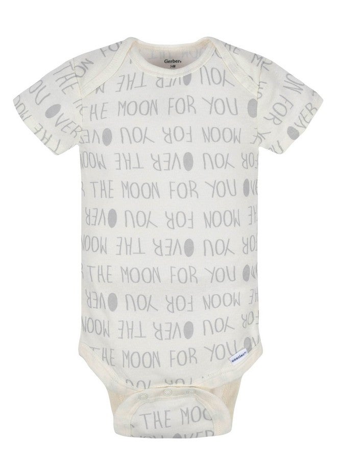Gerber Gerber Baby 8-Pack Short Sleeve Onesies Bodysuits, Elephants, 0-3 Months  - Image 4