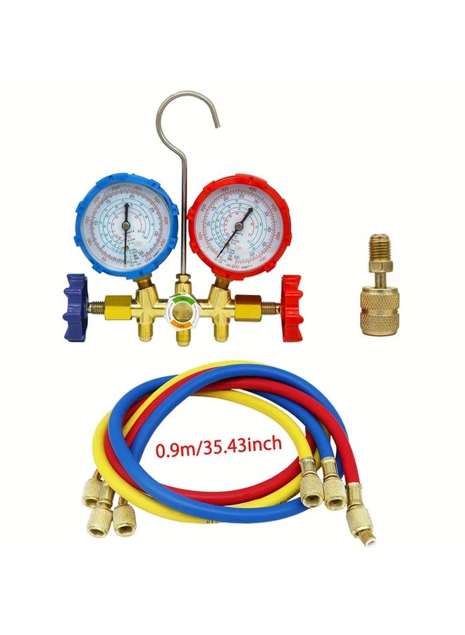 R32 R410A R404A R134A مجموعة مقياس التبريد HVAC مع أنابيب ملونة لتكييف الهواء والتبريد - Image 1
