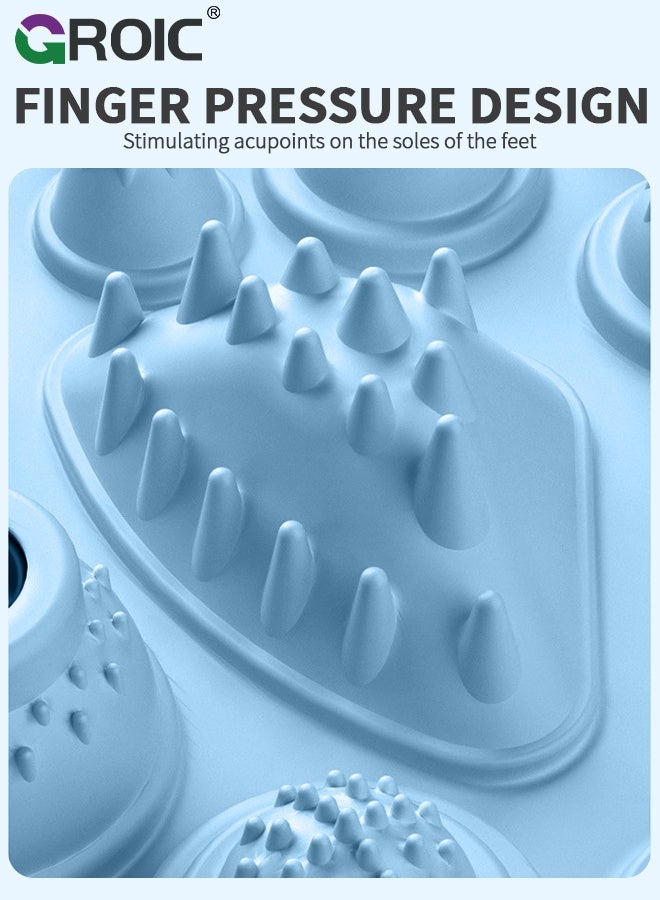 GROIC Waist Twister Disc, Waist Twist Board for Exercise Twisting with Digital Counter & with Massage Foot Sole for Women Belly Fat Body Shaping Fitness - Blue - Image 4