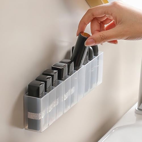 MosQuick® 2pc 3 Grid Each Makeup Organisers Lipstick Organiser Box Dressing Table Organiser Comb Holder Desk Organiser Stand Jewellery Organizer Small - Image 5