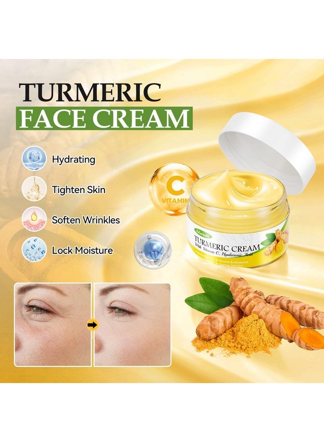 Silvercell Turmeric Skin Care Set with Vitamin C, Turmeric Skincare Set Birthday Gifts for Women, Skin Care Kit for Anti-Aging Hydrating, Face Care with Turmeric Soap Bar & Scrub, Turmeric Oil & Face Cream - Image 5