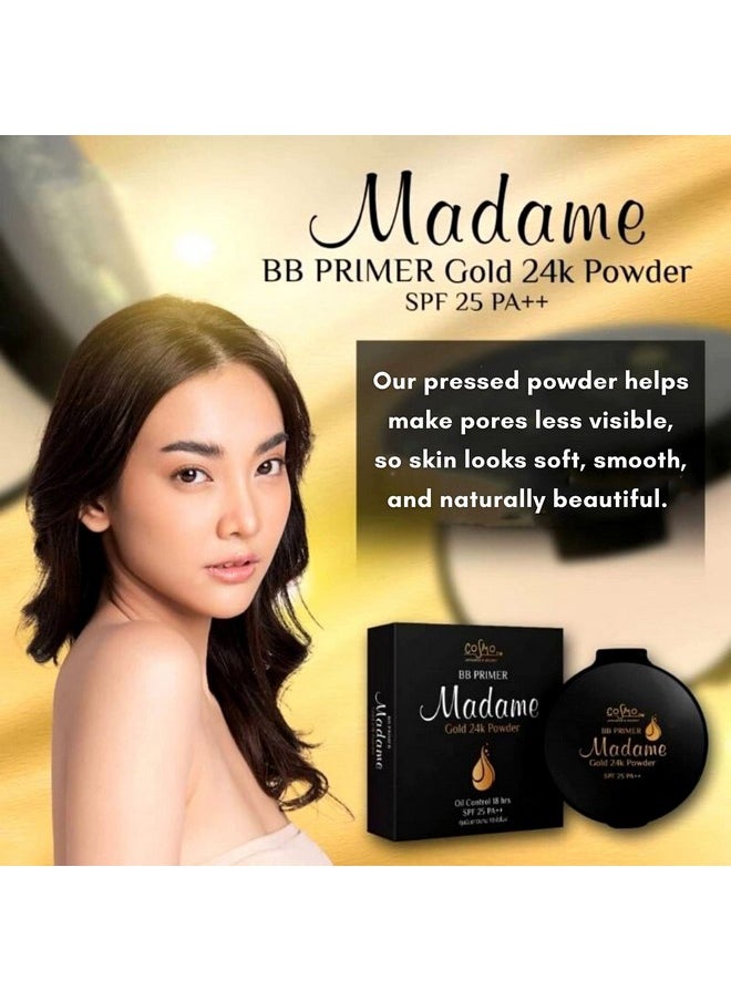 BANCO Madame 12 G. Light Oil Control Face Pressed Powder Compact Foundation Long Lasting Makeup Oily Skin Flawless Matte Finish Controls Face Shine Skin Oil Control Breathable Coverage Lightweight Spf 25  - Image 4