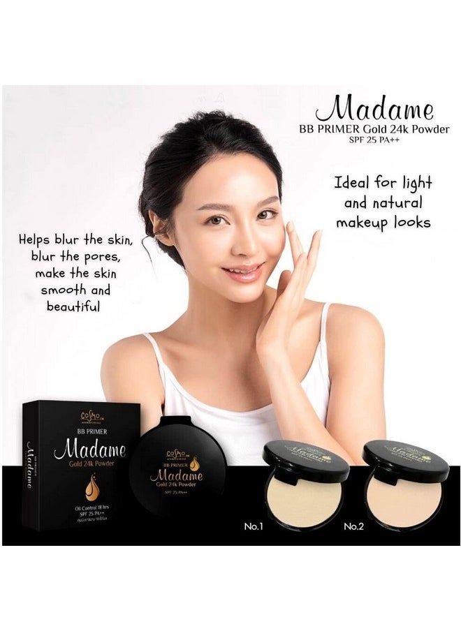BANCO Madame 12 G. Light Oil Control Face Pressed Powder Compact Foundation Long Lasting Makeup Oily Skin Flawless Matte Finish Controls Face Shine Skin Oil Control Breathable Coverage Lightweight Spf 25  - Image 5