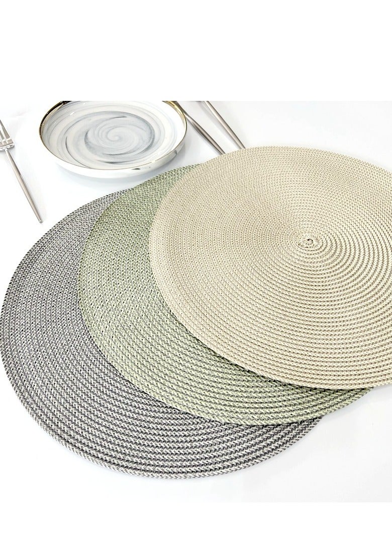 1-Piece Placemat 38CM Large Size Placemats and Coasters Combo-Table Placemats for Dining  - Image 3