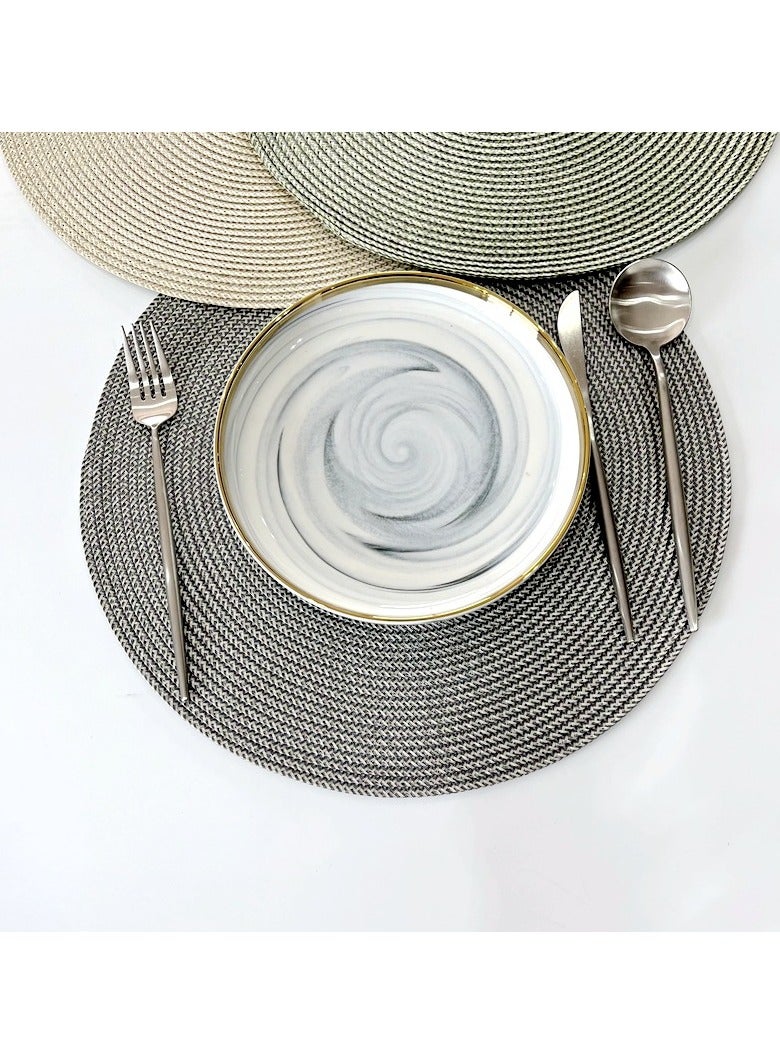 1-Piece Placemat 38CM Large Size Placemats and Coasters Combo-Table Placemats for Dining  - Image 4
