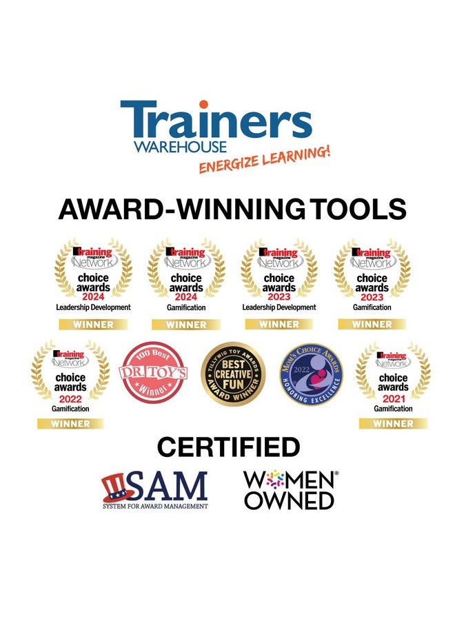 Trainers Warehouse T.E.A.M. Power Tokens, Great for Team Building Purposes, Excellent for Recognition and Appreciation (10/Set)