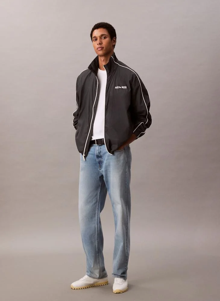 Calvin Klein Jeans  Long Sleeve Crinkle Stand Collar Jacket for Men | Best Price UAE