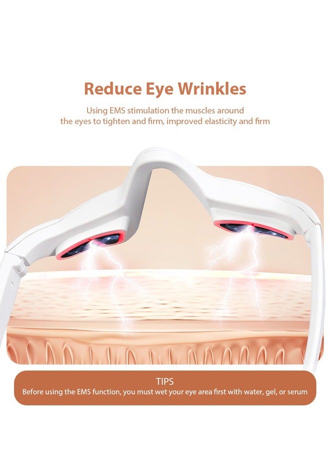 Generic Under-Eye Red Light Therapy Device with Microcurren, 3D Contour Eye Massager for Dark Circles, Eye Bags & Wrinkles, Rechargeable Under Eye Treatment Device for Puffiness and Fine Lines - Image 3