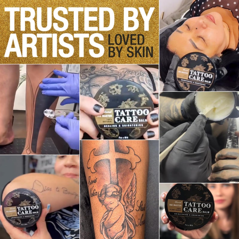 Ebanel Tattoo Balm 3oz, Premium Tattoo Aftercare Cream Brightener Ink Color Enhancing Butter Moisturizer with Herbal Essences and Essential Oils, All-Stage Tattoos Ointment After Care Kit Supplies - Image 5