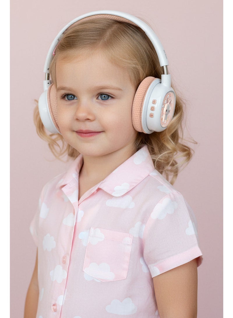 GREEN LION Kids Bluetooth Headphone with Built-in Microphone, LED Light , 20 Hours Playtime, Adjustable Headband, Soft Padded Cushions, Bluetooth 5.4, Compatible for Ages 3+, Headset for Teens/Boys/Girls/School/Phones/Tablet - Pink - Image 4