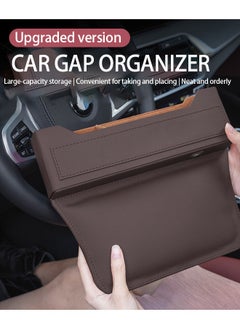 Generic Luxury Car Gap Organizer Leather Storage Box with Fast Charge Ports Anti-Slip Design for any model  - Image 4