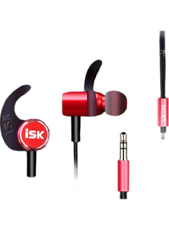 Isk Sem6S In-Ear Professional Live Monitoring Earphones High Fidelity Hifi Recording Studio K Song/Game/Music/Asmr Sleep Universal For Mobile Computer Sound Card - Image 1