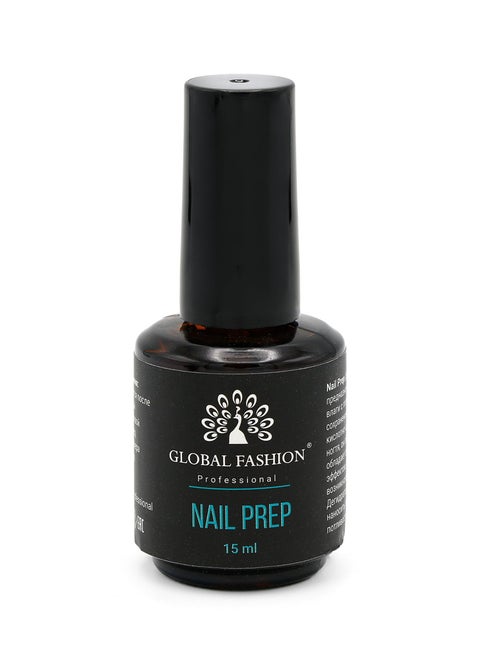Global Fashion Nail Prep (Dehydrator) | Clear, Non-Acidic Formula, Non-Yellowing Finish | 15ml
