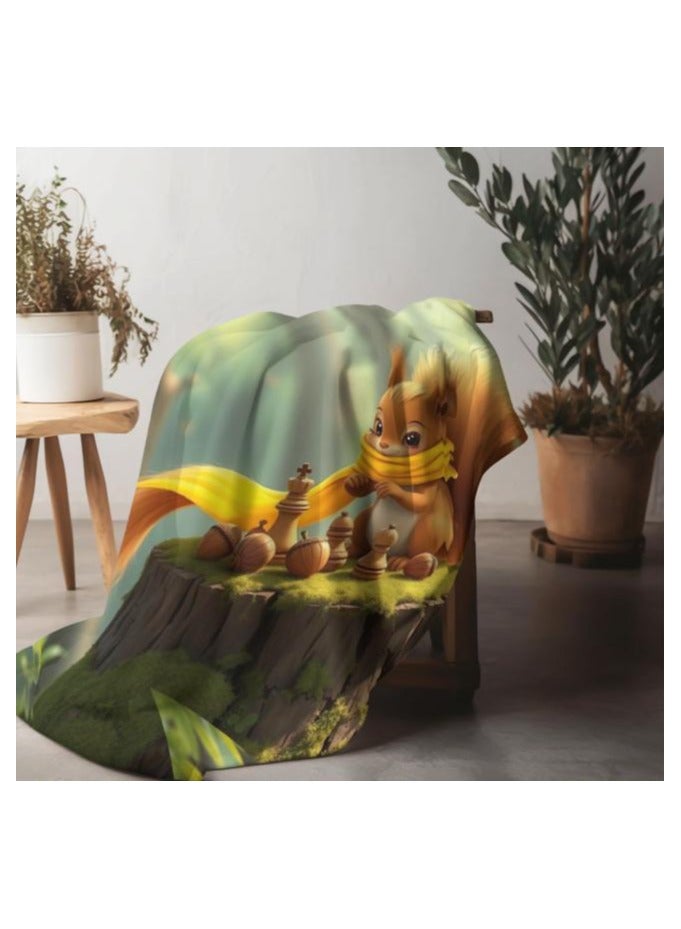 عام بطانية رقيقة من الفانيلا الكرتونية للأطفال أو الطلاب (دافئة ومريحة ومناسبة للنوم والألعاب) 100 سم * 150 سم - 1030 - Image 5