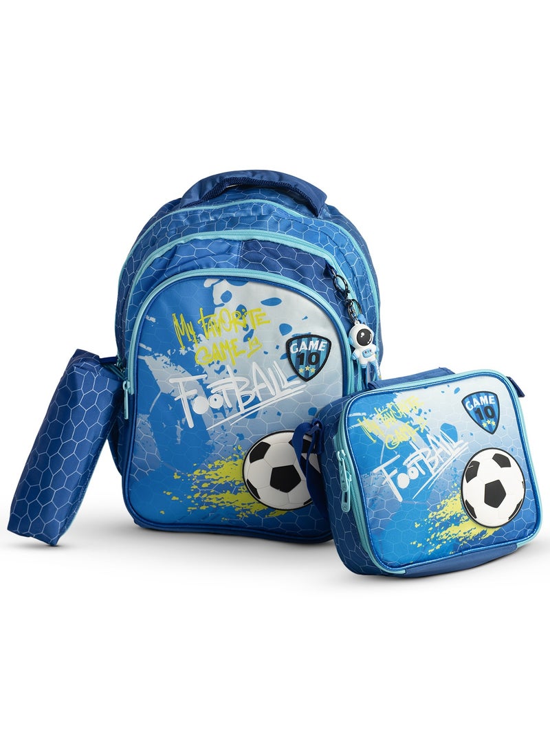 بيبي مجموعة حقائب مدرسية للأطفال ٣ في ١ | مجموعة حقائب ظهر مدرسية مطبوعة مع حقيبة غداء وصندوق أقلام، حقائب ظهر لمرحلة ما قبل المدرسة للبنات، مجموعة حقائب ظهر للأطفال من عمر ٣ سنوات فما فوق، المجموعة ٥ - Image 1