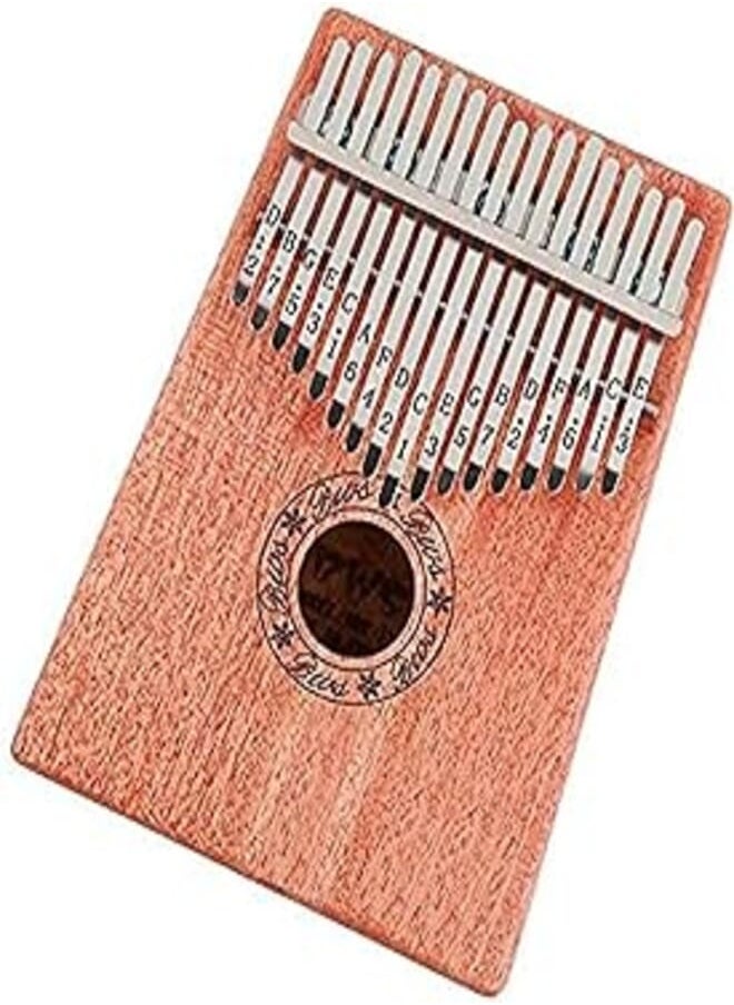 Portable 17 Keys Kalimba Thumb Piano High-Quality Wooden Mbira Marimba Sanza of Attached Ore Metal Tines Body Musical Instrument With Shoulder Bag Ideal Kids Gift Toys - 2724678945507 