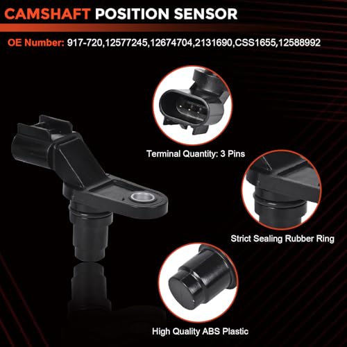 RLP محرك موضع عمود الكامات للمدخل والمخرج مع مستشعر عمود الكامات ومجموعة مستشعر عمود المرفق متوافقة مع بويك، شيفروليه، جي إم سي، بونتياك، ساتورن 2.0L 2.2L 2.4L OE# 12655421 12655420 917-720 907-799 - Image 4