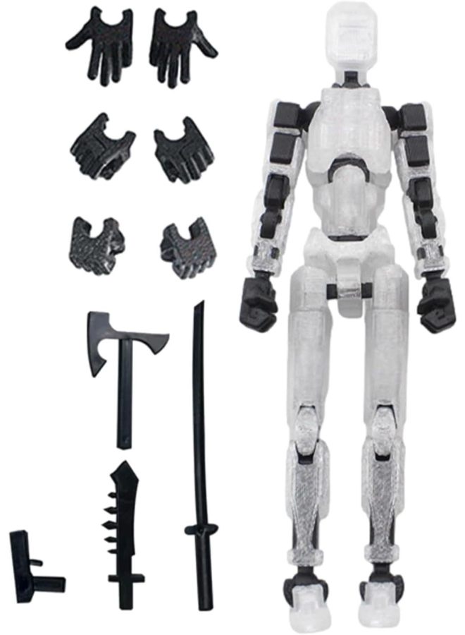 3rd Lucky DIY Doll 3D Printed Toy 13 Joints Movable Full Body Activity Stress Relief Toy Plastic Material From Guangdong-Color:Bag-clear Understanding Of The Joint Man  - Image 1
