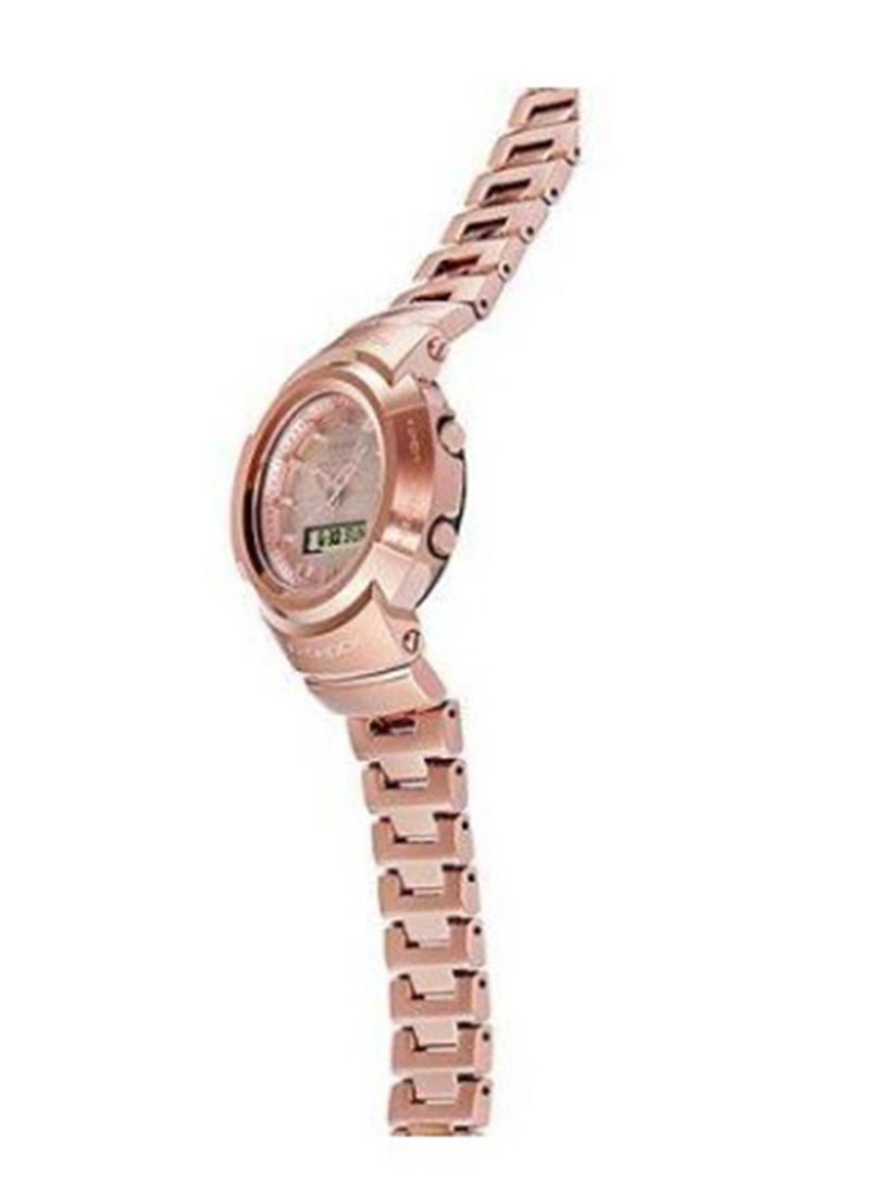 CASIO ساعة يد أنالوج-رقمية للرجال بالكامل من المعدن AWM-500GD-4ADR - Image 5