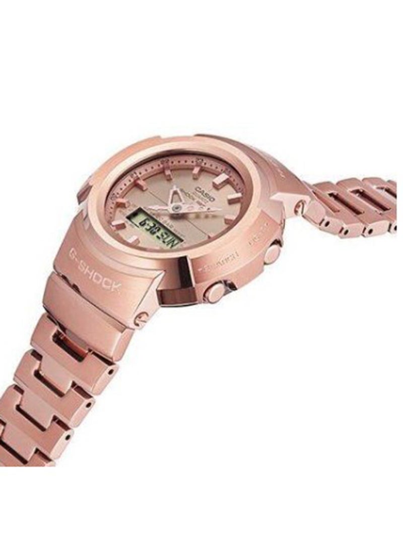 CASIO ساعة يد أنالوج-رقمية للرجال بالكامل من المعدن AWM-500GD-4ADR - Image 3