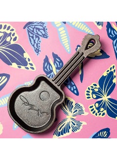 LODGE Dolly Parton Rockstar Guitar Design Seasoned Cast Iron Mini Skillet Black 10.75 x 4.5 x 4.23 inch LGSKDLY  - Image 4
