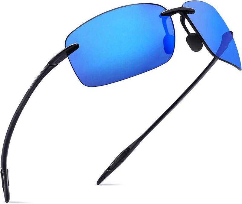 JULI Eyewear نظارات شمسية رياضية JULI للرجال والنساء إطار بدون حواف TR90 للجري وصيد الأسماك والجولف وركوب الأمواج والقيادة - Image 4