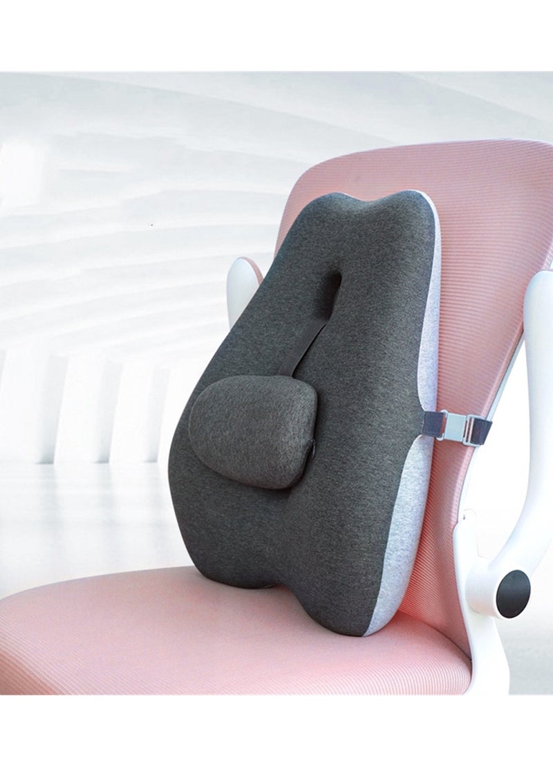Generic - Lumbar support office seat back lumbar pillow memory foam adjustable non-collapse pillow wholesale lumbar support cushion - Image 1