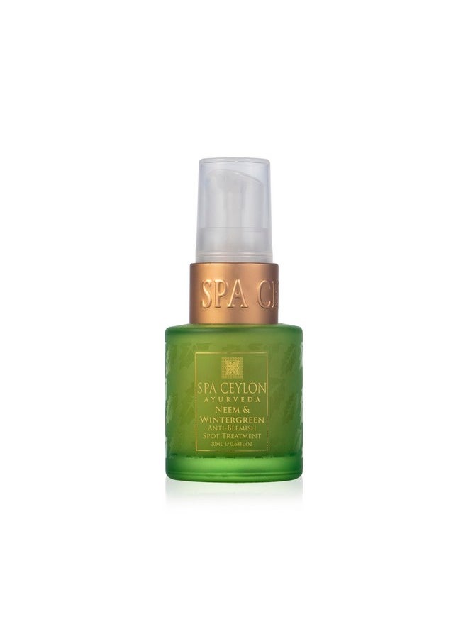 spa ceylon - SPA CEYLON NEEM & WINTERGREEN - Anti-Blemish Spot Treatment | Controls acne and clears skin | Blackheads | acne | For oily skin - Image 1