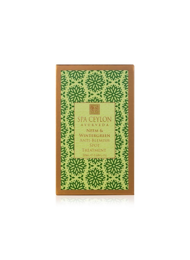 spa ceylon - SPA CEYLON NEEM & WINTERGREEN - Anti-Blemish Spot Treatment | Controls acne and clears skin | Blackheads | acne | For oily skin - Image 1