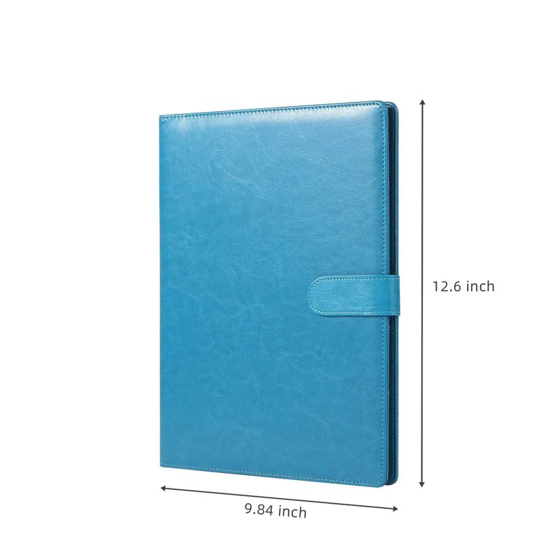 Mymazn Resume Folder Clipboard Holder Letter Size A4 Legal Pad, Portfolio Pad Folio Document Organizer for Interview & Business (Turquoise) - Image 2